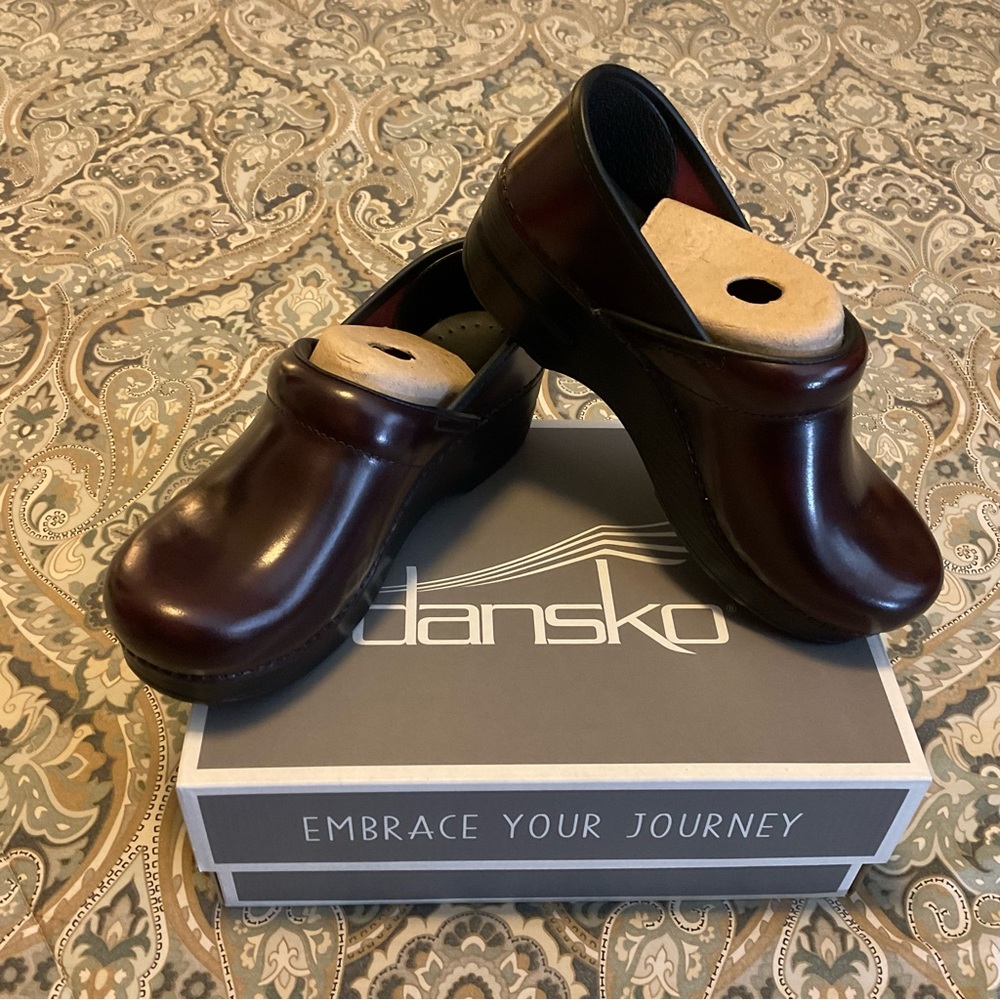 Dansko Brown Leather Mules